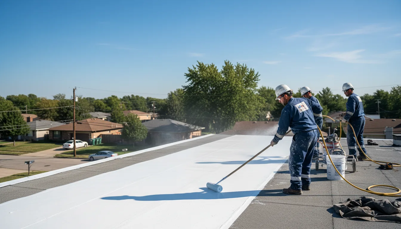 Commercial roof coating in Tasley, VA near me